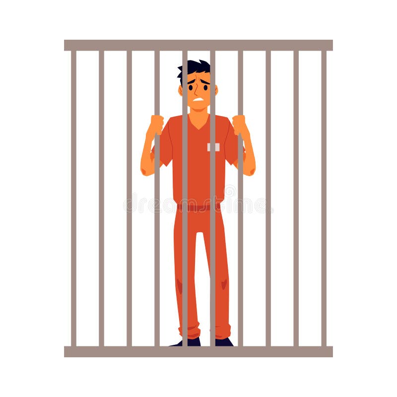 Cartoon Prisoner Behind Bars Stock Illustrations – 226 Cartoon Prisoner