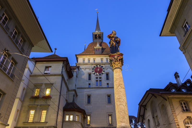 Käfigturm - a medieval tower in Bern in Switzerland. Käfigturm - a medieval tower in Bern in Switzerland