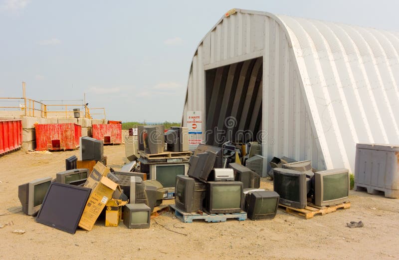 A well-organized waste management facility as seen in the northwest territories. A well-organized waste management facility as seen in the northwest territories