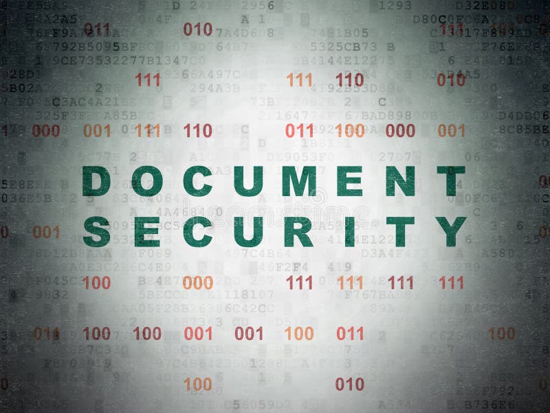 Privacy Concept Document Security On Digital Data Paper Background