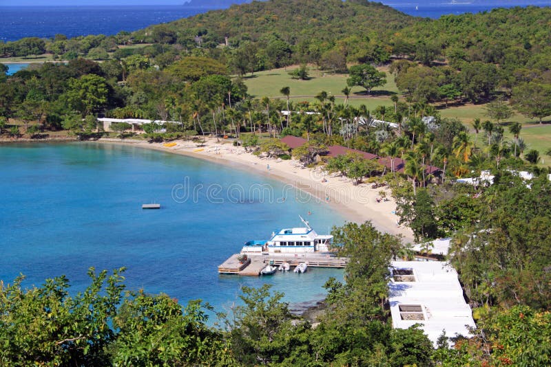 Private Beach in St John, Caribbean Editorial Photography Image of