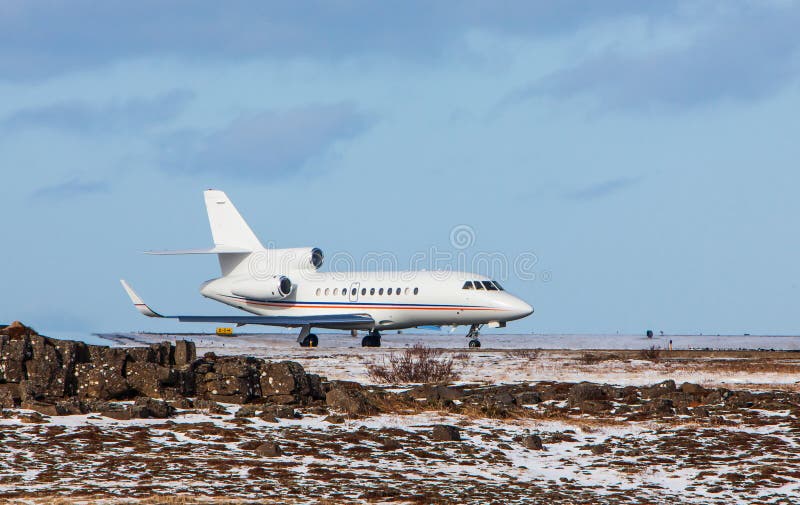 Private Jet Aircraft royalty free stock photography