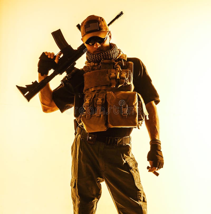 Private Military Contractor PMC Stock Photo - Image of