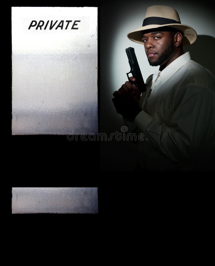 Privédetective stock foto's