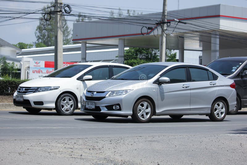 Privé Stadsauto, Honda City stock foto's