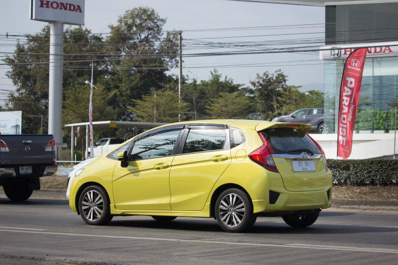 Privé stadsauto Honda Jazz Hatchback stock fotografie