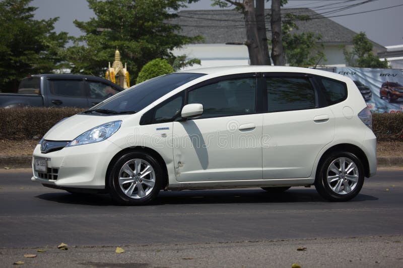 Privé stadsauto Honda Jazz Hatchback stock fotografie