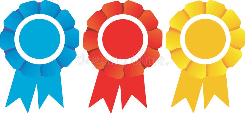 Prix de rosettes de gagnants illustration de vecteur Prix de rosettes de gagnants illustration de vecteur