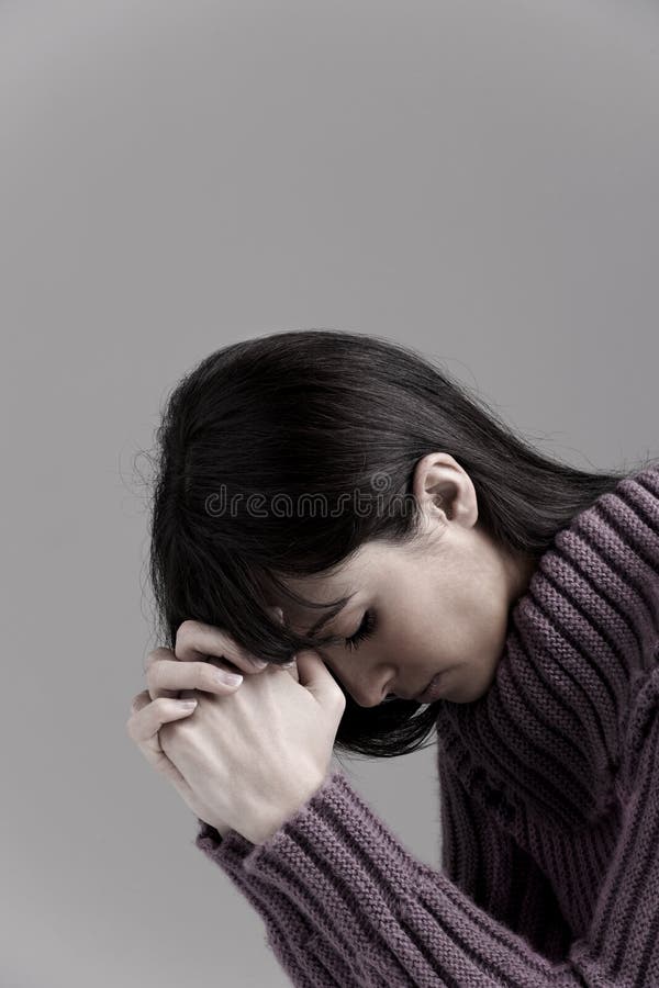 Prière de femme image libre de droits