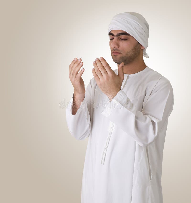 Prière islamique Arabe de type photo stock