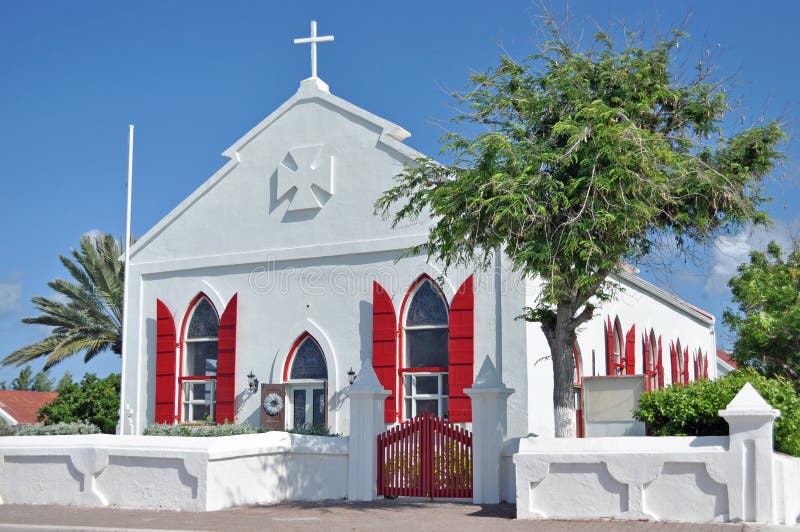 Pro-cattedrale storica Angligan di Marys del san episcopale in Cockburn grande Turk Island Pro-cattedrale storica Angligan di Marys del san episcopale in Cockburn grande Turk Island