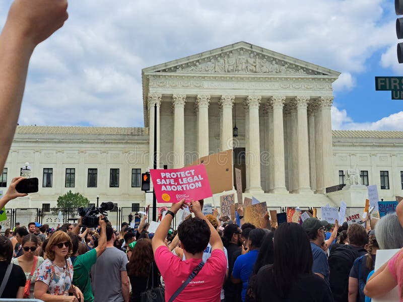 Pro-Choice Demonstration Outside Supreme Court
