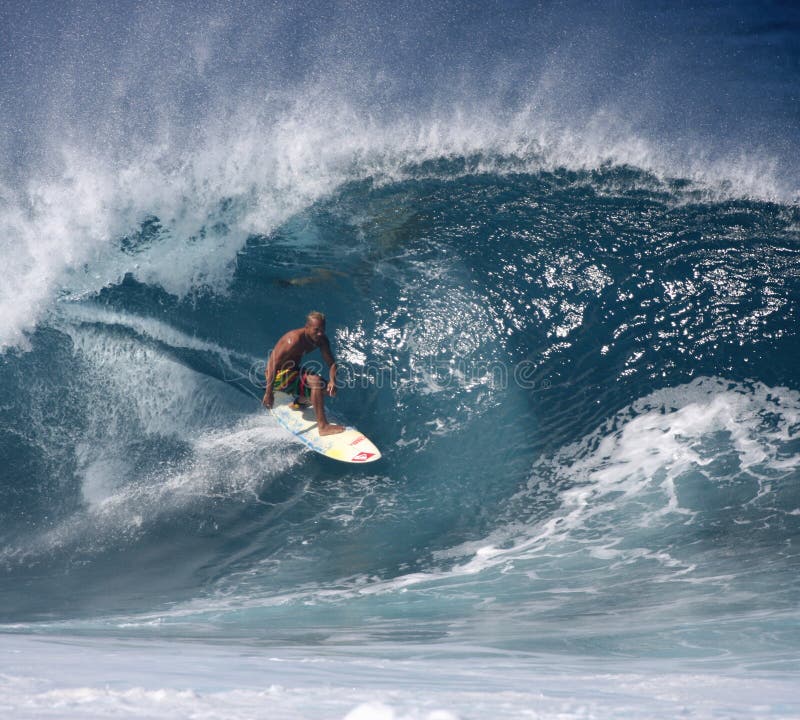 Pro surfer Fred Patacchia image stock