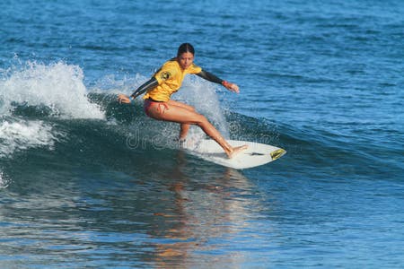Pro Surfer Maria Del Mar Gonzalez Editorial Stock Image - Image of