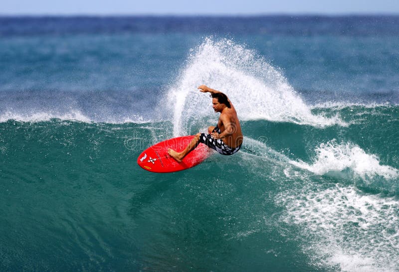 Pro surfista anterior Mike Latronic imagem de stock Pro surfista anterior Mike Latronic imagem de stock