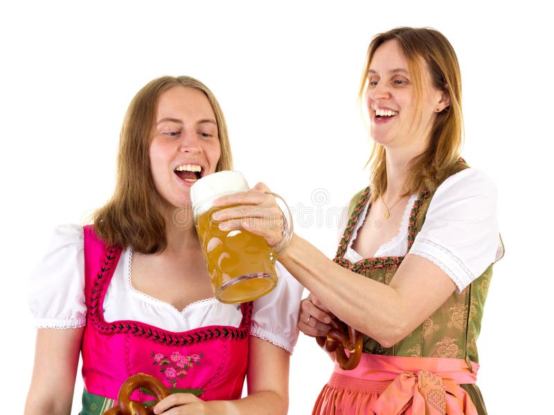 Probar la cerveza doble en la más oktoberfest foto de archivo libre de regalías Probar la cerveza doble en la más oktoberfest foto de archivo libre de regalías