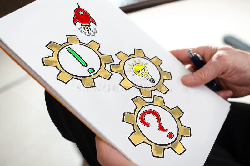 Problem solving concept on a paper royalty free stock image