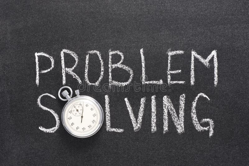 Problem solving watch royalty free stock photo