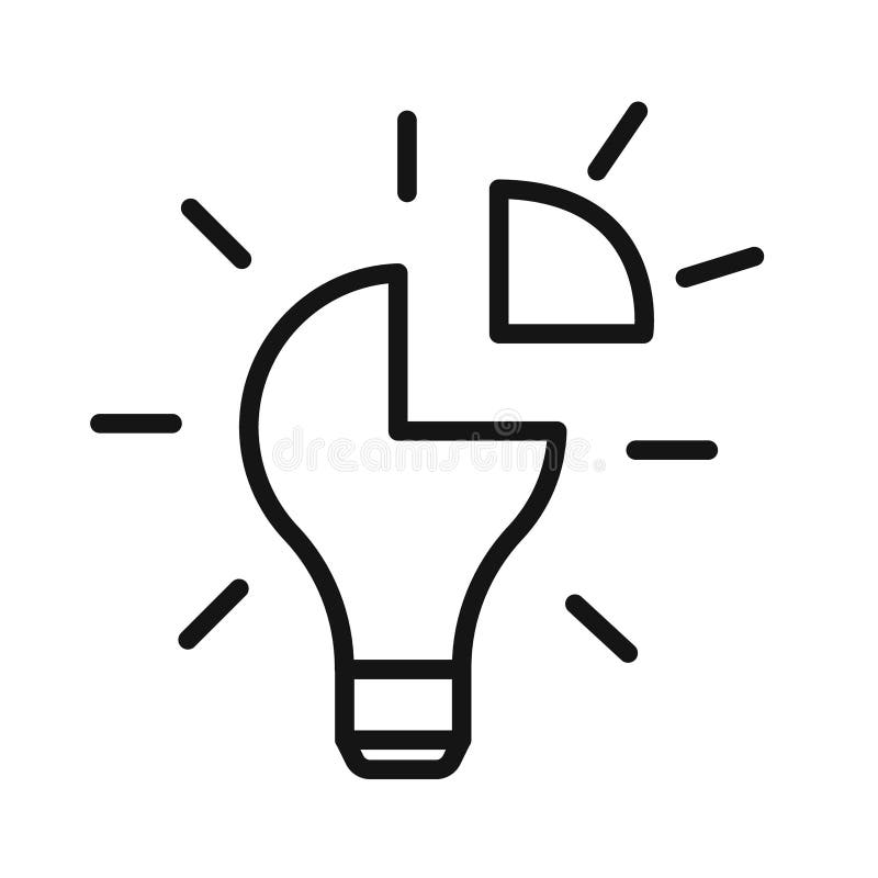 Problem solving skills icon black and white vector sign royalty free illustration