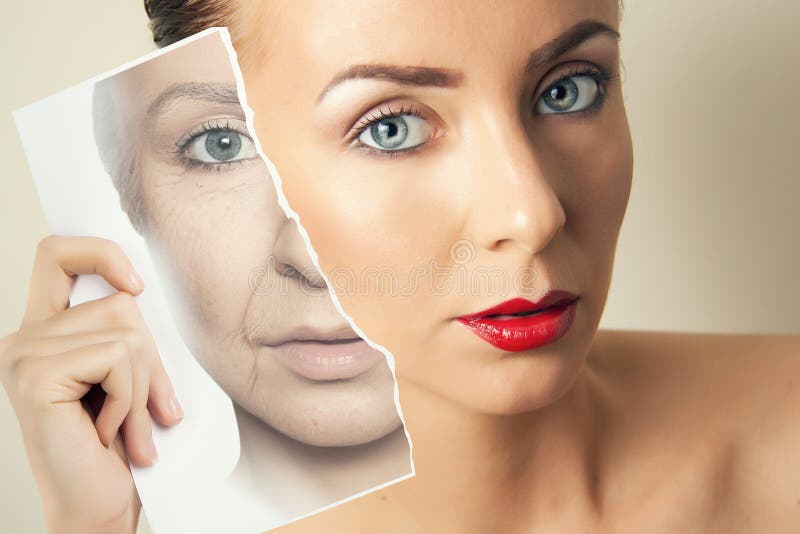 Problemi di invecchiamento della pelle del fronte