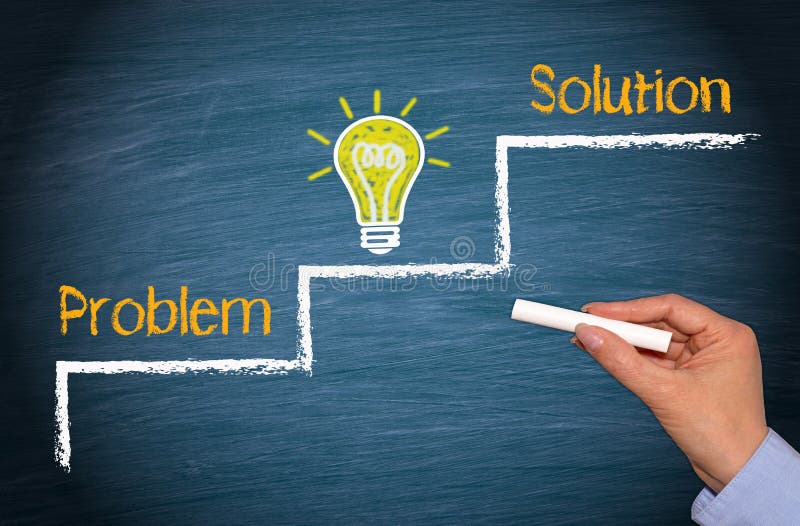 Problème, idée et solution - créativité et concept de succès image libre de droits Problème, idée et solution - créativité et concept de succès image libre de droits