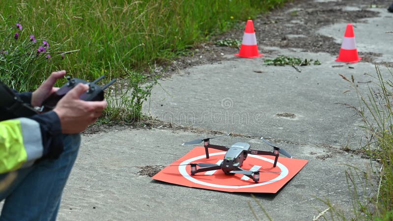 Procedimiento de despegue de drones