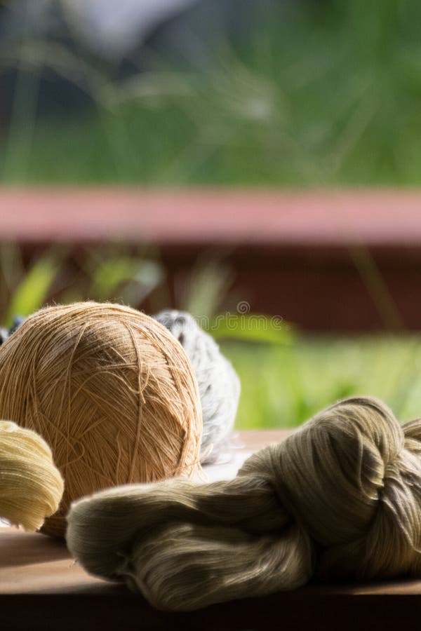 Turning Cotton into Clothes by Hand Stock Image Image of ball, circle