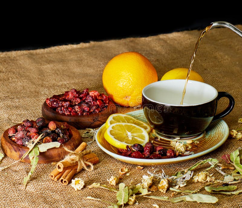 Process brewing tea, tea ceremony royalty free stock image