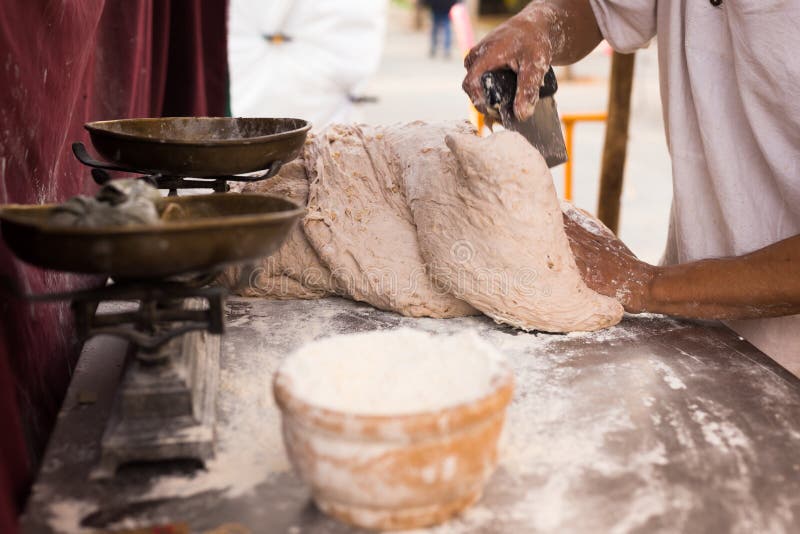 Male Hands Knead Yeast Dough for Baking Bread Stock Image Image of knead, culinary 264336817