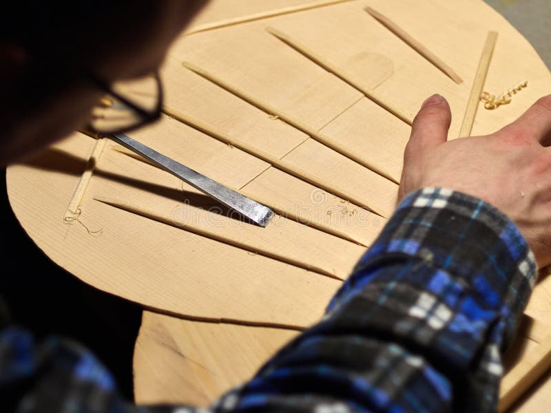 The Process of Making Classical Guitar. Stock Photo - Image of acoustic