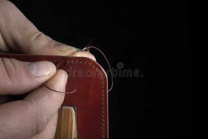 The Process of Making Leather Goods Stock Image Image of handcraft