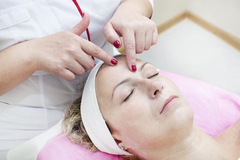 Process Of Massage And Facials Stock Image Image Of Peeling Mask 86159833