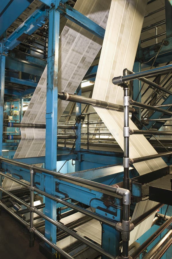 Newspaper Factory stock photo. Image of machine, factory 33911142