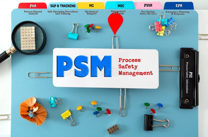 Process Safety Management (PSM) stock photography