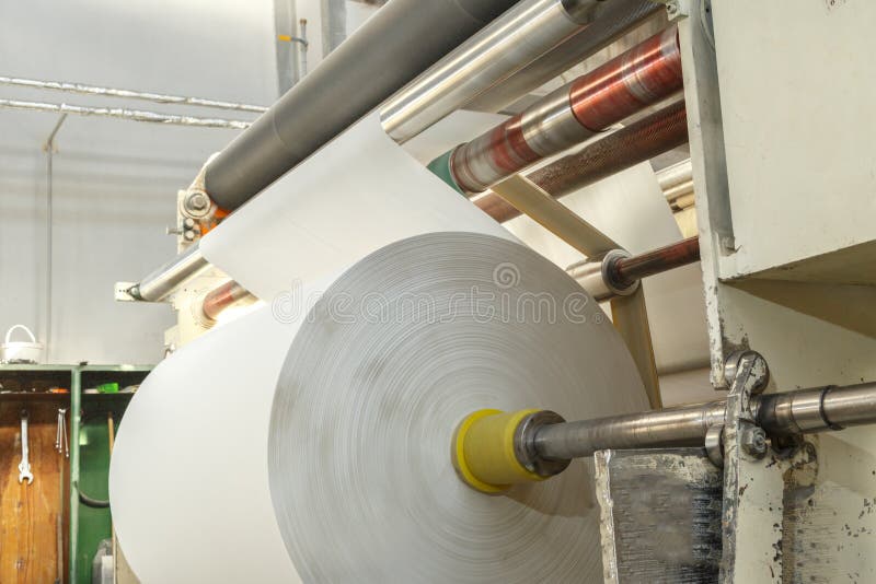 Process of Various Paper Products Manufacturing Stock Image Image of