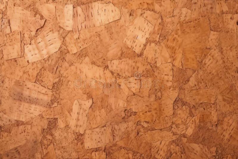 Processed collage of cork board or OSB board material texture. Background for banner, backdrop or texture for 3D mapping AI generated