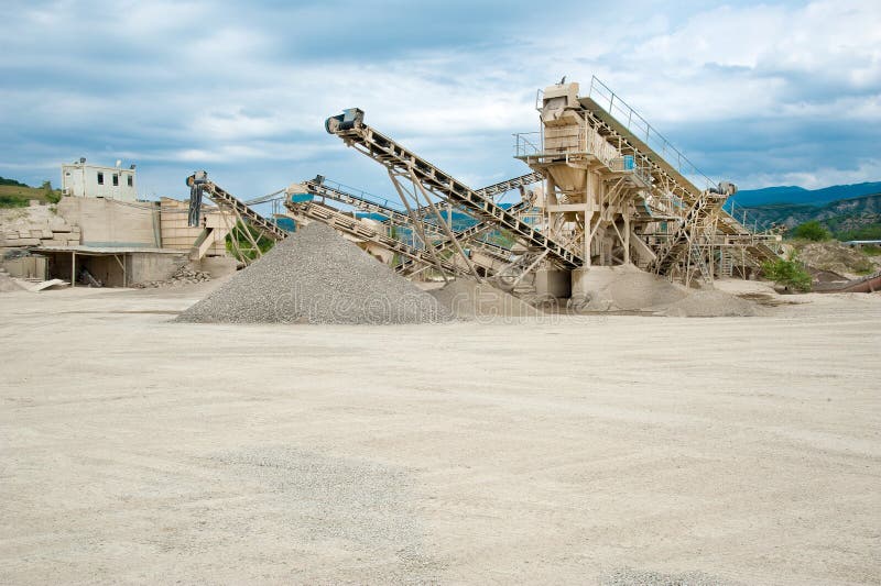 Processing plant stones stock image. Image of plant, quarry 43017563