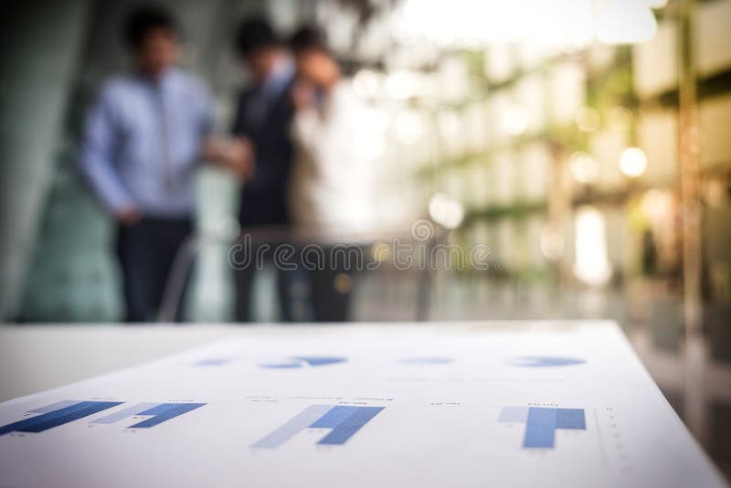 Processo dos trabalhos de equipa, fundo abstrato borrado dos executivos imagem de stock royalty free
