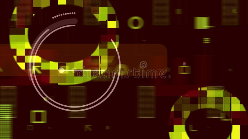 Processor with Templates on Brown Backdrop vector illustration