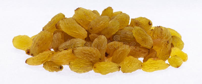 Proche des raisins d'or sur fond blanc images libres de droits
