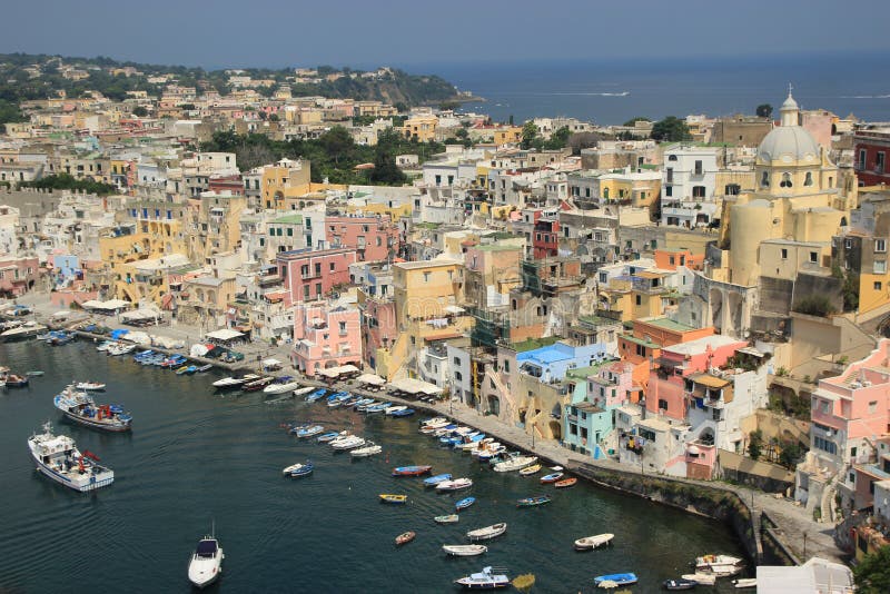 Procida, Corricella στοκ εικόνες Procida, Corricella στοκ εικόνες