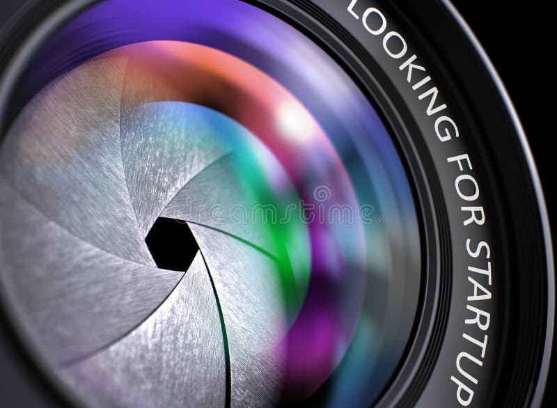 Procurando a partida na lente da câmera de reflexo closeup 3d imagens de stock royalty free Procurando a partida na lente da câmera de reflexo closeup 3d imagens de stock royalty free