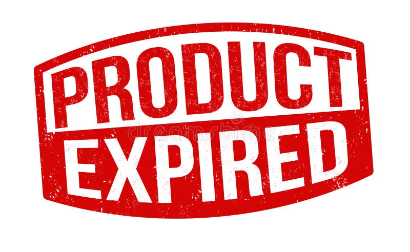 Product expired sign or stamp royalty free illustration
