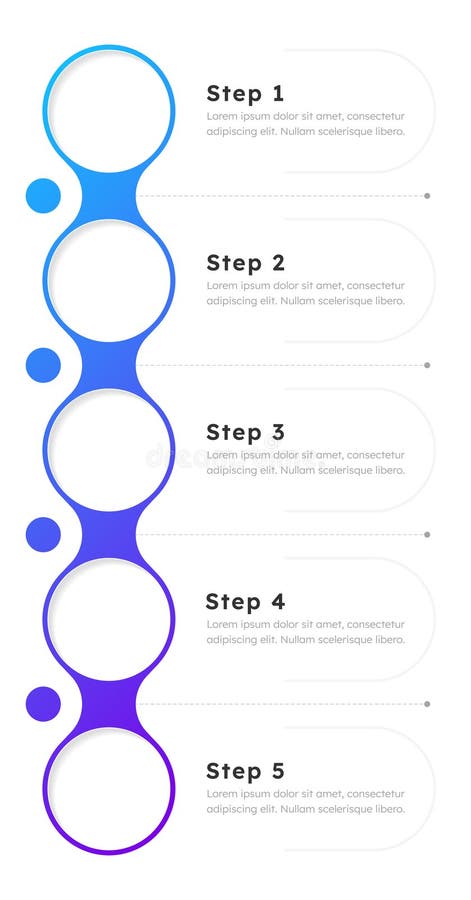 Product management infographic template stock illustration
