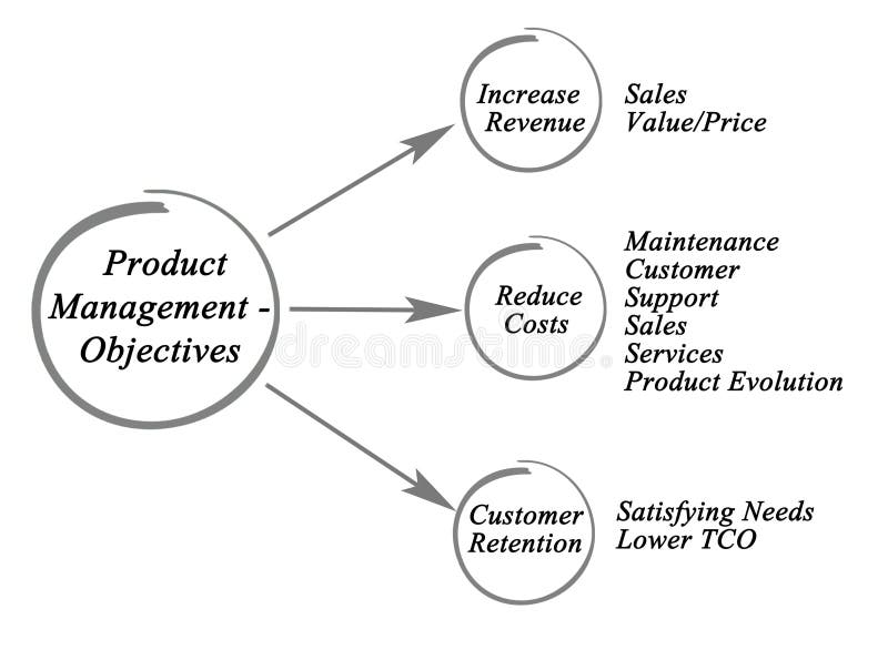Product Management - Objectives royalty free illustration