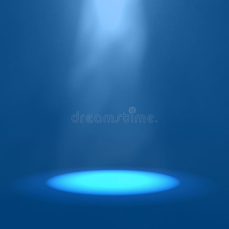 Product Showcase Background. Blue Space with a Spotlight and Light Smoke or  Fog Stock Illustration - Illustration of background, podium: 190438277