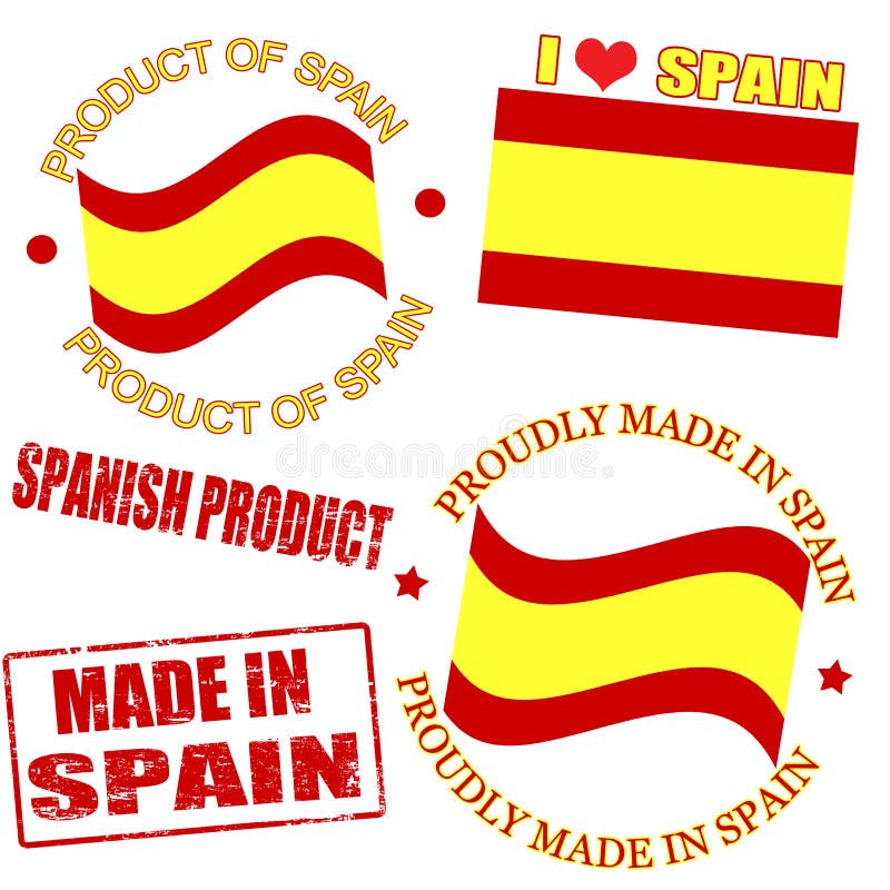 Product Of Spain Stamps Royalty Free Stock Photos Image 28673588