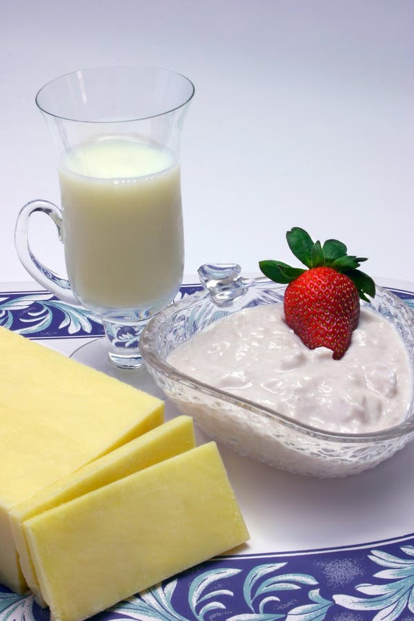 Skim milk, low fat yoghurt and fat reduced cheese - dairy food group. Skim milk, low fat yoghurt and fat reduced cheese - dairy food group