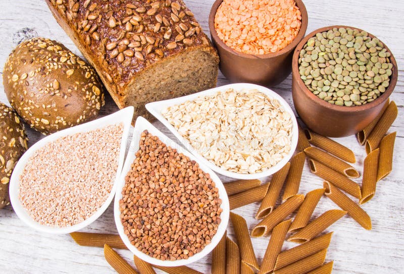 Carbohydrates - A Basic Source Of Energy For The Human Body. Stock