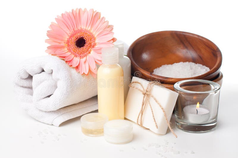 Products for Spa, Body Care and Hygiene Stock Image Image of flowers
